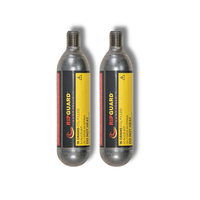 Two RipGuard 16g CO2 cylinders